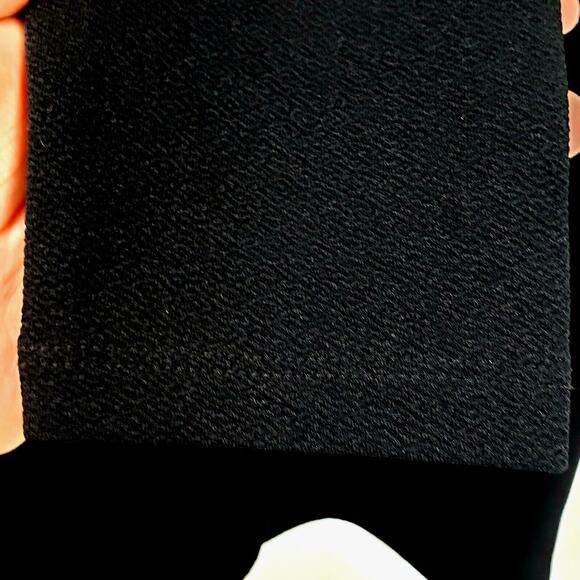 Women Jennie Marlis Black Top Blouse M Zip Ruffle Boxy Career Going Out NEW - Picture 5 of 9